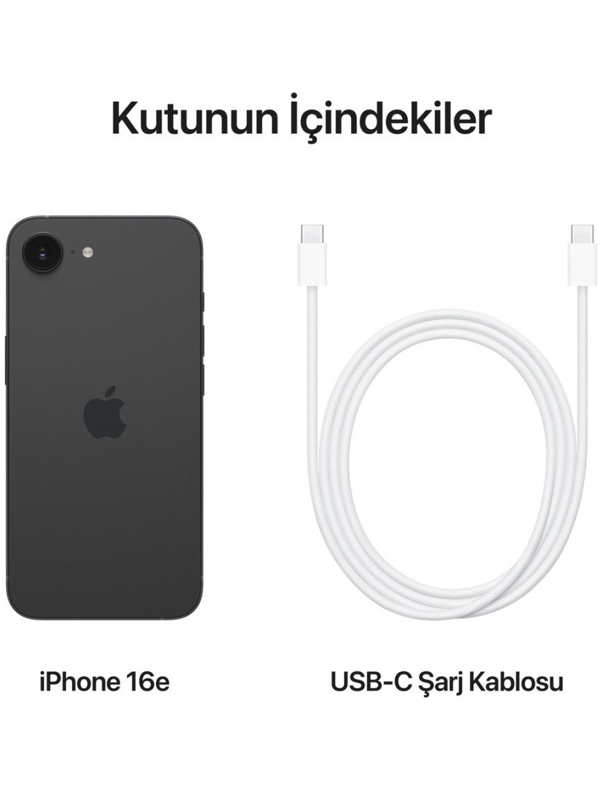 Apple iPhone 16e 256GB Siyah